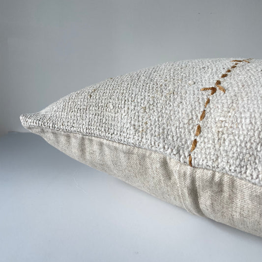 Vintage Hemp Cushion - Honey Tracks
