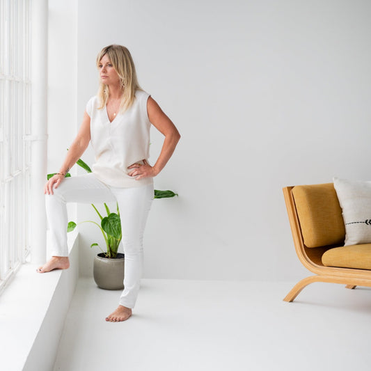 Essential Cashmere Vest - Milk