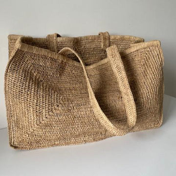 Malaga Raffia Market Bag