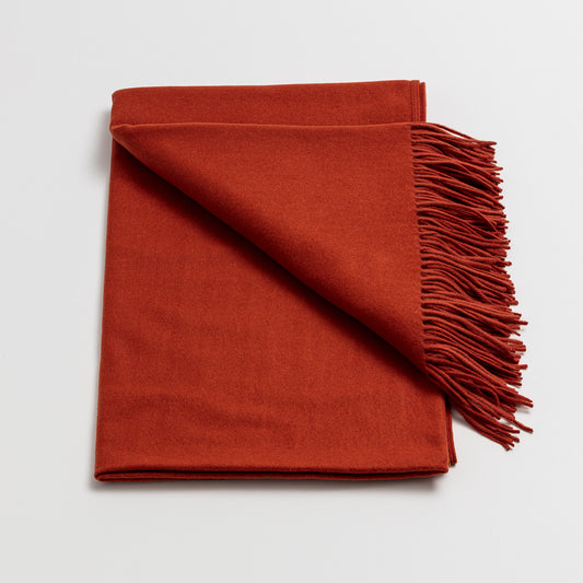 LOOM Cashmere Merino Throw in Sienna
