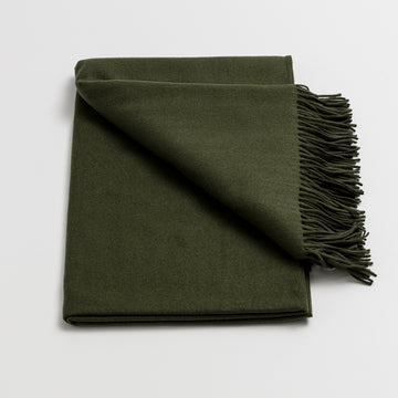 LOOM Cashmere Merino Throw in Forest