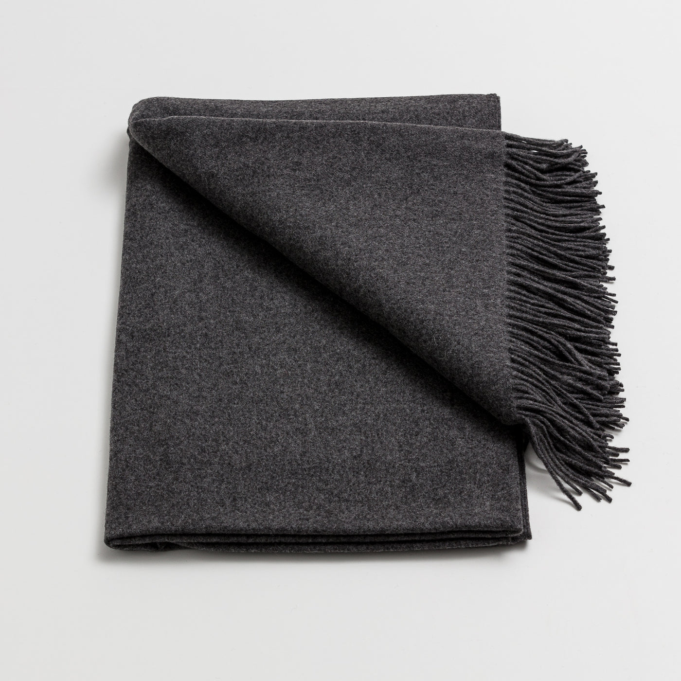 LOOM Cashmere MerinoThrow in Grey Marle