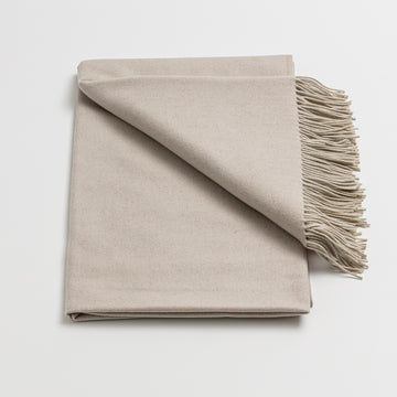 LOOM Cashmere Merino Throw in Putty