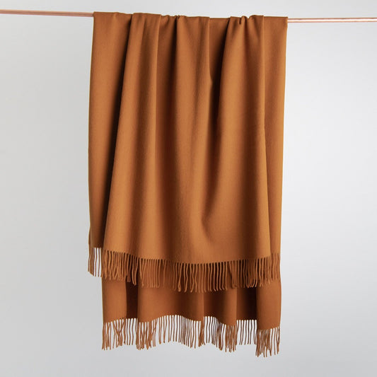 LOOM Cashmere Merino Throw in Toffee