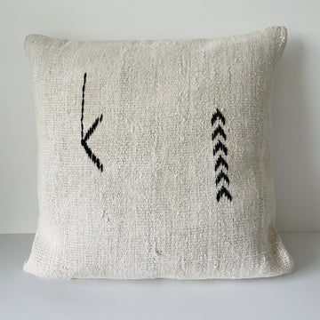 Vintage Hemp Cushion - Black Tribe