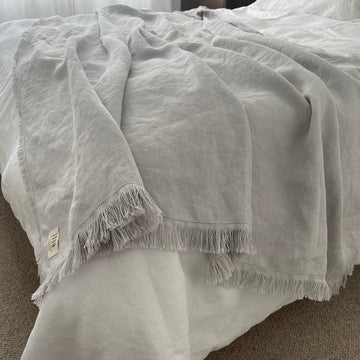 Cove Pure Linen Throw Blanket