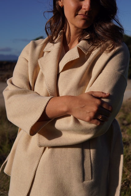 Pure Wool Stitch Coat