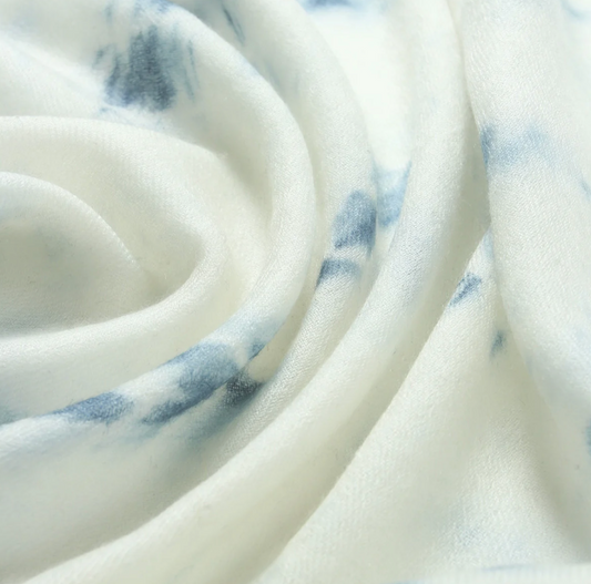 Fine Cashmere Handloom Wrap - Boho Blue