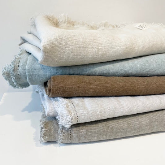 Cove Pure Linen Throw Blanket