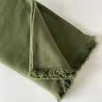 Fringed Cashmere Wrap - Forest