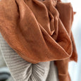 Handloom Cashmere Wrap - Cinnamon