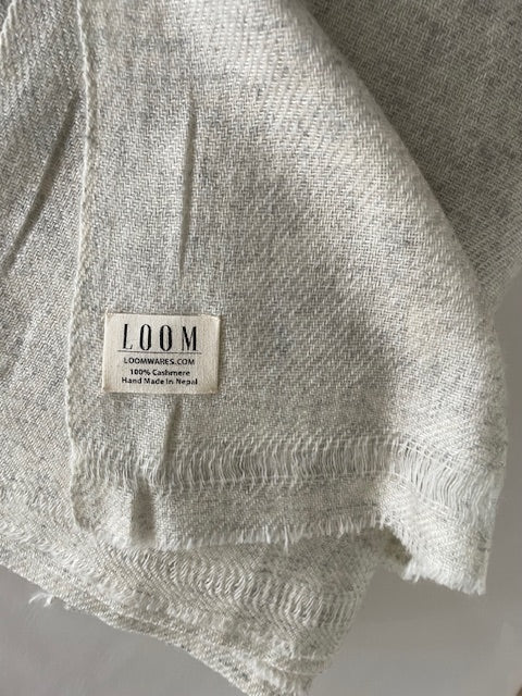 Handloom Cashmere Wrap - Samples Almond Marle