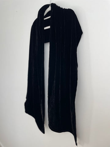 Silk Velvet Wrap - Black