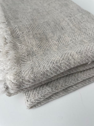 Cashmere Herring Bone Wrap - SAMPLE