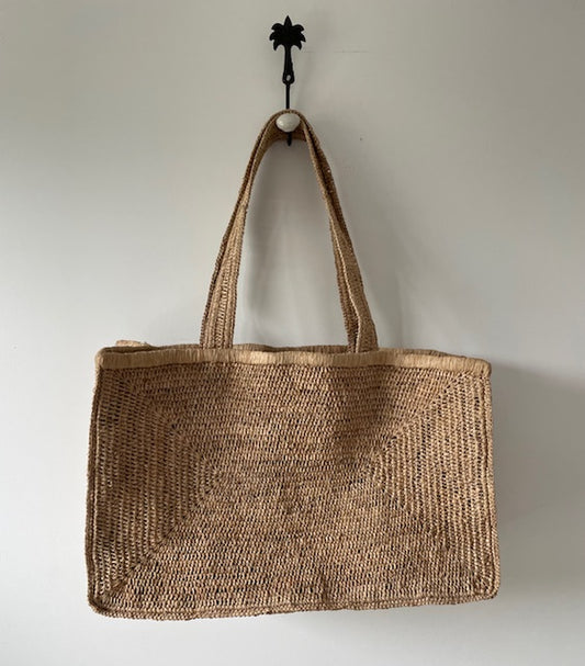 Malaga Raffia Market Bag