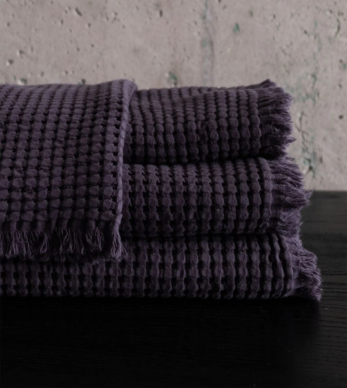 Eye Waffle Towel - Storm