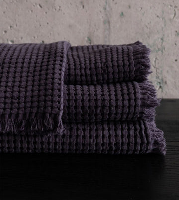 Eye Waffle Towel - Storm