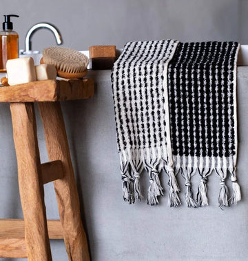 Hottuk Towels - Black Cream