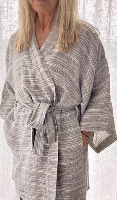 Linen Kimono - Handloomed