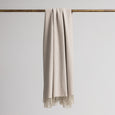 LOOM Cashmere Merino Throw in Putty