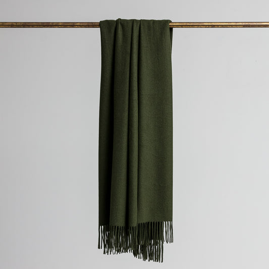 LOOM Cashmere Merino Throw in Forest