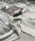 Baye Pure Cotton Beach Blanket Throw - Natural