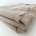 LOOM Cashmere Merino Plaid Blanket - Oatmeal