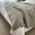 Cove Pure Linen Throw Blanket - Clay